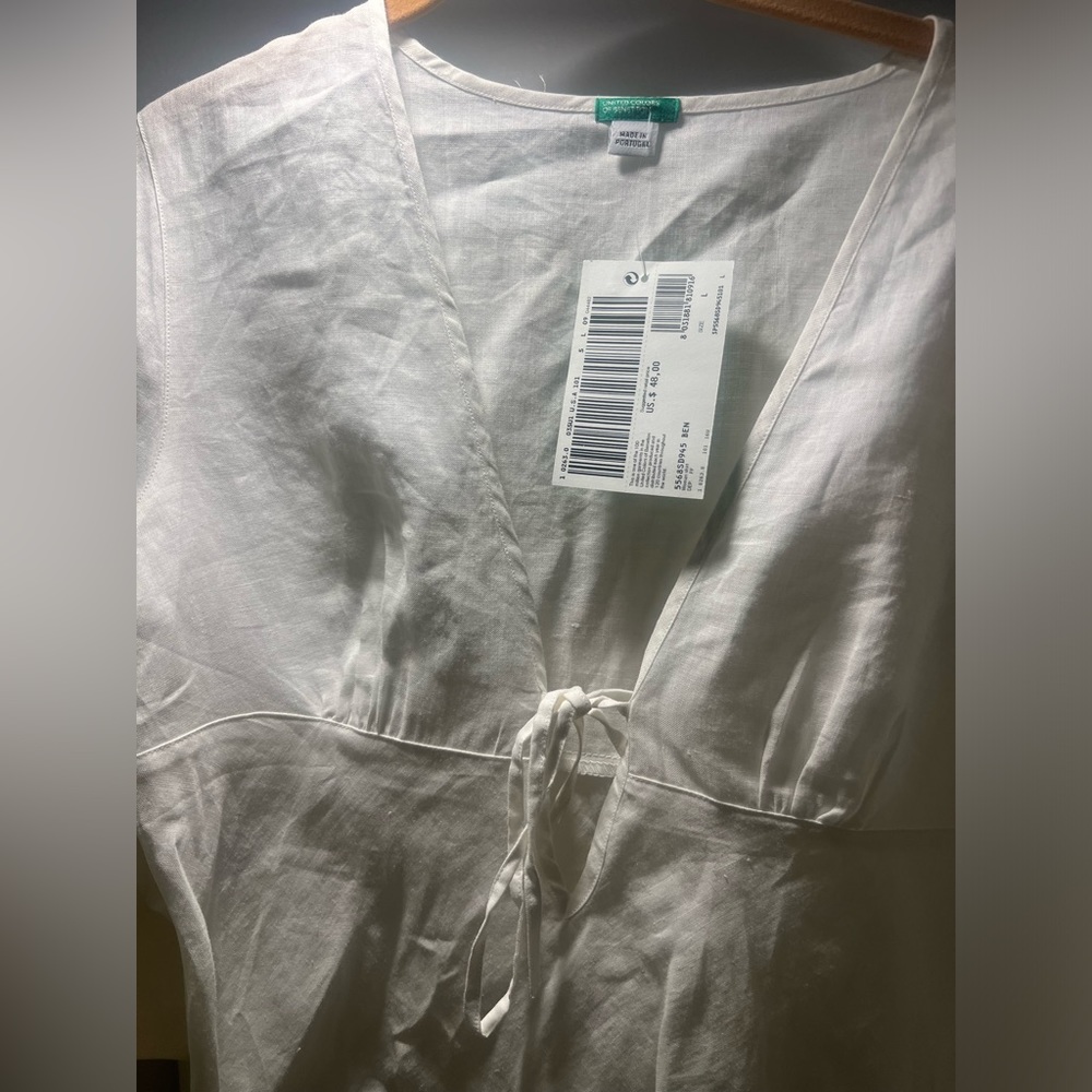 NWT United Colors of Benetton white shirt